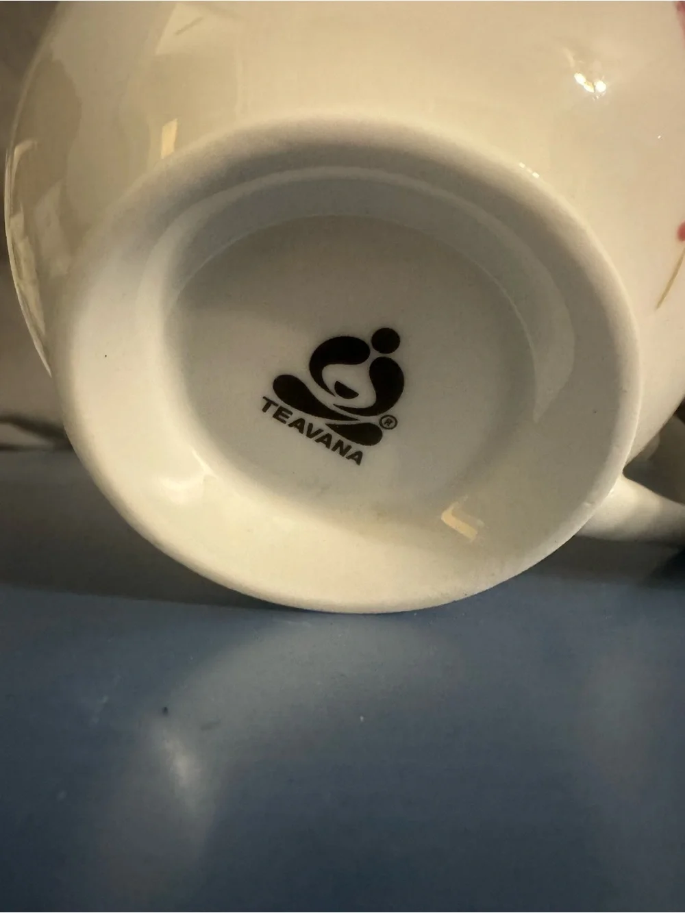 Teavana Floral Bone China Teacups - Set of 3